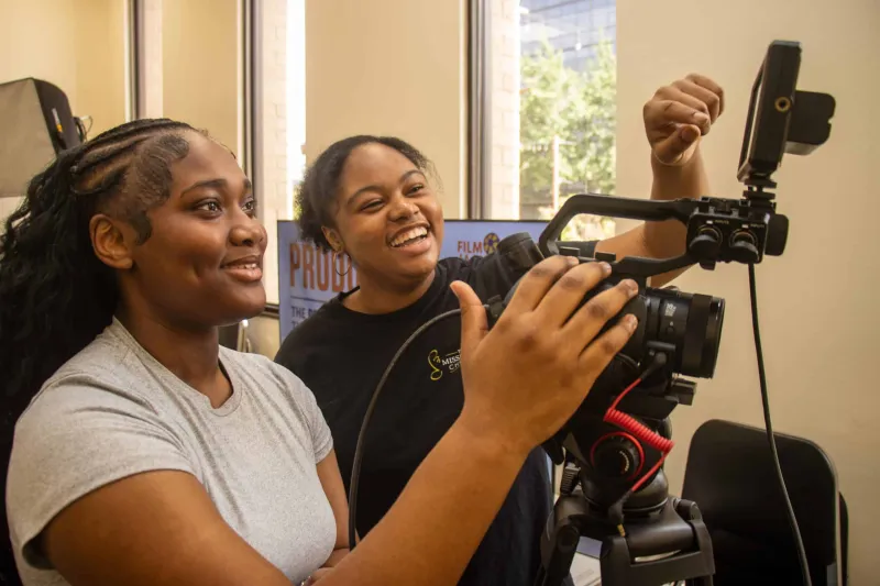 GALLERY -- Film JXN Youth Summer Camp gave students a behind the scenes look at the filmmaking process as they entered the pre-production phase of creating their...
