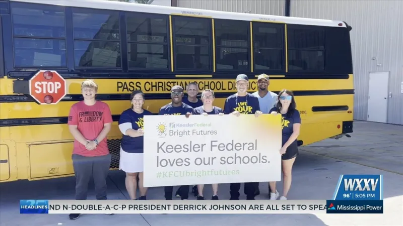 Keesler Federal Credit Union provides school supplies to Coast kindergarteners through Bright Futures program