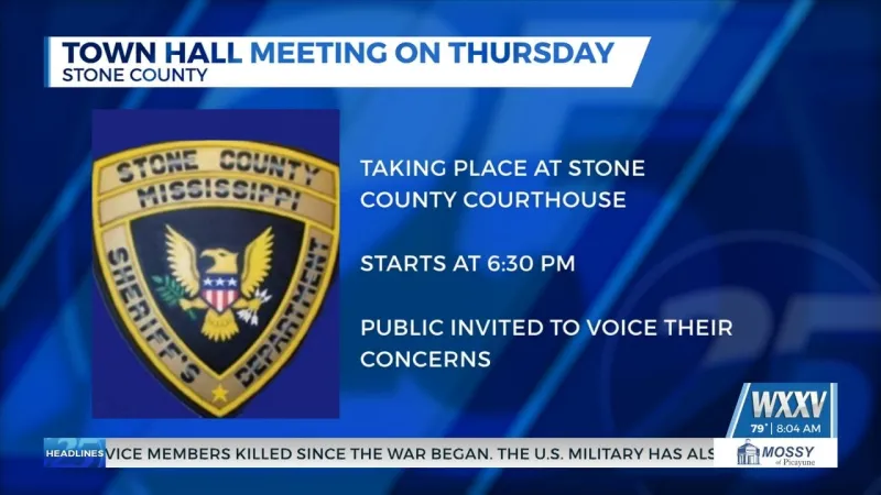 Stone County Sheriff's Office invites community to town hall meeting