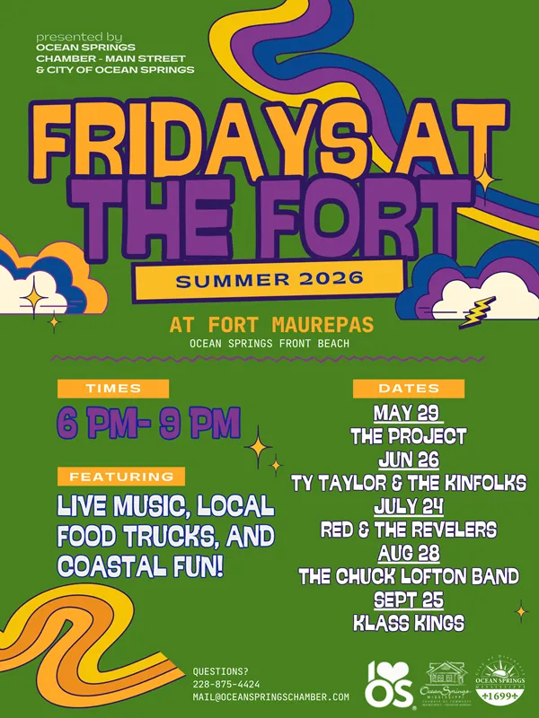 Friday at the Fort returns to Ocean Springs
