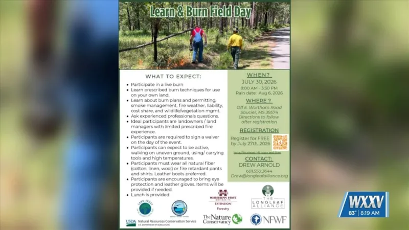 Learn and Burn Field Day offers opportunity to learn about prescribed burning