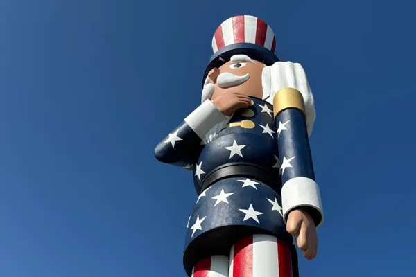 A Minnesota town now boasts the world's tallest nutcracker