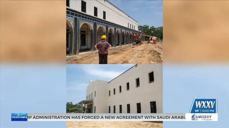Progress continues on Dubard School for Language Disorders at Gulf Park campus