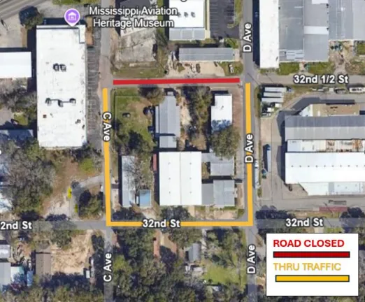 City of Gulfport schedules road closure for section of 32  Street