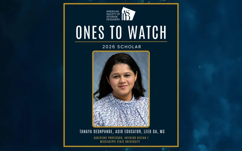 MSU assistant professor listed as 'One to Watch' by national interior design society