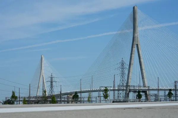 US-Canada bridge opens in Detroit even as trade disputes test the neighbors' ties