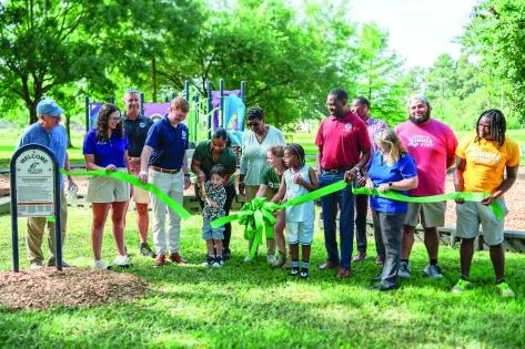 City celebrates playground improvements