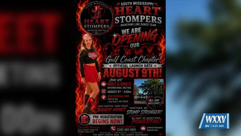 South Mississippi Heart Stompers marching dance crew launching new Coast chapter