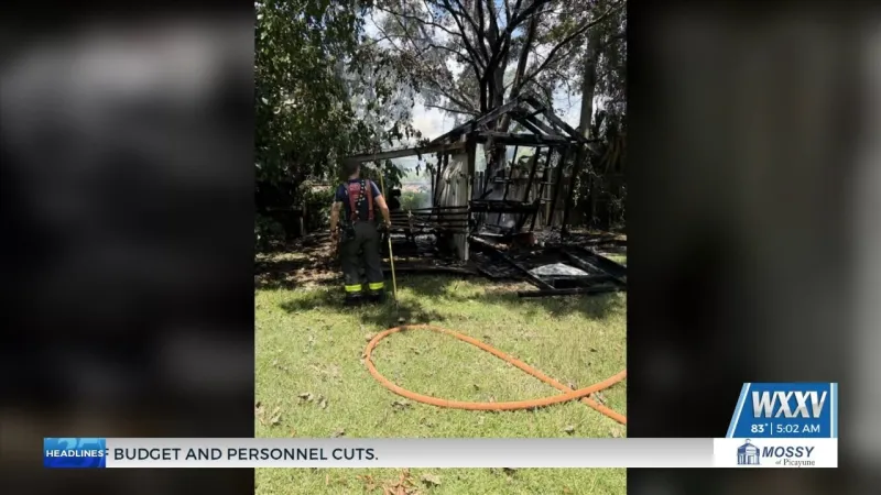 Weekend shed fire in Ocean Springs quickly contained, no injuries reported