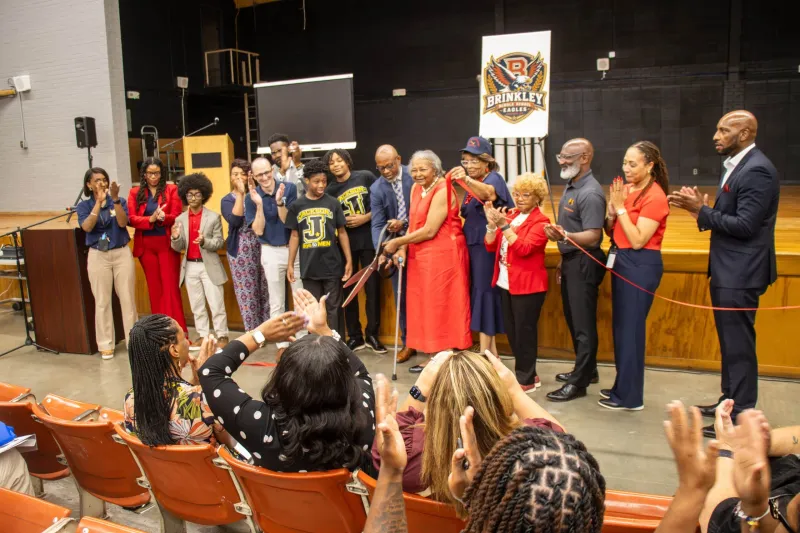GALLERY -- Jackson Public Schools officially celebrated the opening of the newly renovated Brinkley Middle School with a ribbon-cutting ceremony
