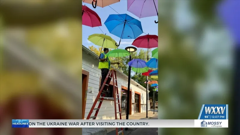 Umbrellas are making their return to Downtown Ocean Springs