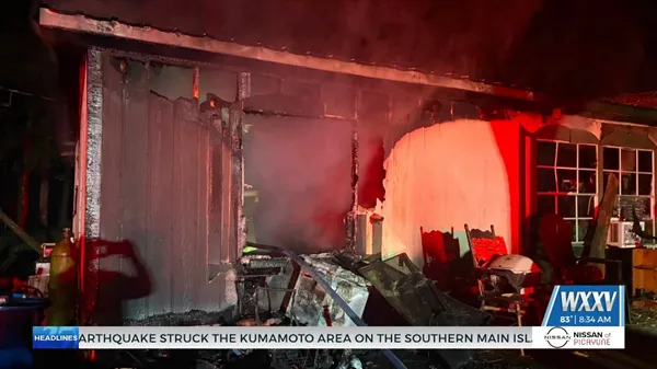 One person hospitalized after late night fire in Jackson County