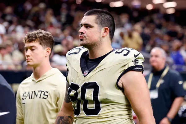 Saints defensive tackle Bryan Bresee injures his knee during the opening training camp practice