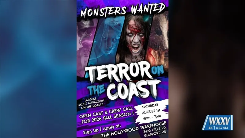 Terror on the Coast holding open cast and crew call for 2026 season