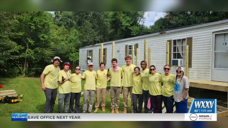 Massachusetts volunteers team up with Mississippi Heroes to build wheelchair ramp for local woman