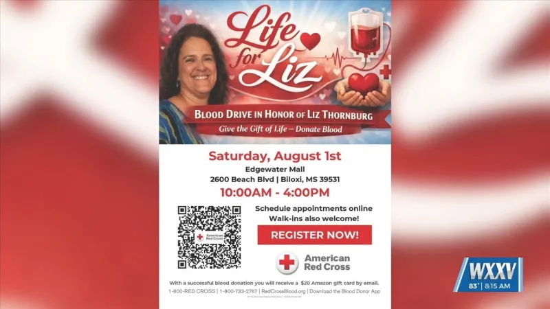 Memorial blood drive honoring Liz Thornburg