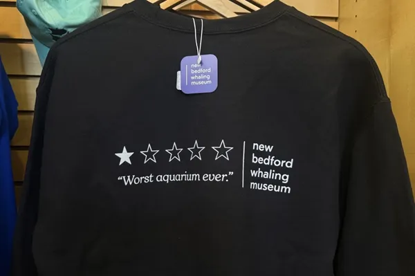 Whaling Museum goes viral for 'worst aquarium ever' T-shirts, totes