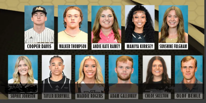 NEMCC Annual Tiger Awards go to Eleven Student-Athletes, Including Two from Union County