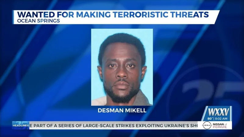 Man wanted in Ocean Springs for making terroristic threats