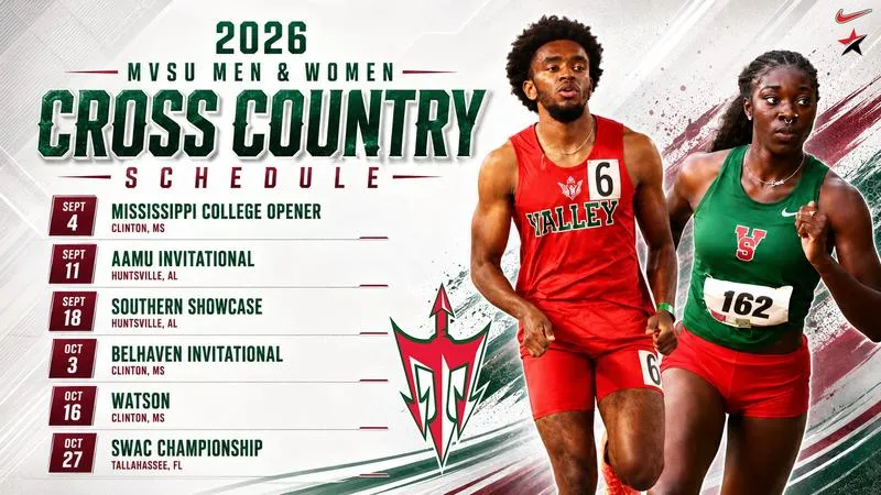 MVSU Announces 2026 Men's and Women's Cross Country Schedule