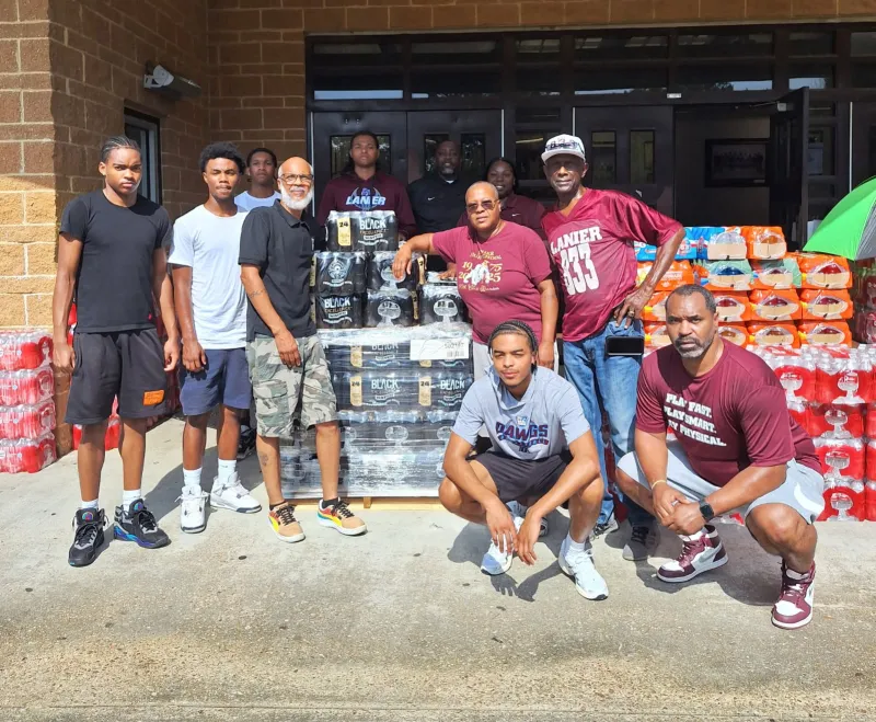10th Annual Water and Gatorade Drive delivers vital support to Lanier student-athletes amid record heat