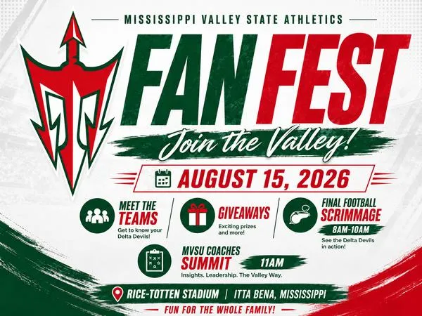 Mississippi Valley State Athletics to Host 2026 Fan Fest on August 15