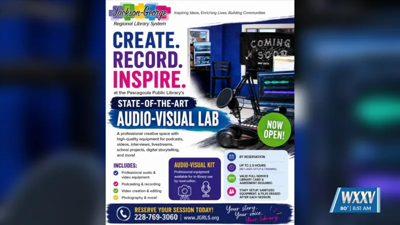 Pascagoula Public Library expands services with audio visual lab