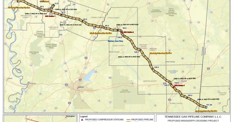 FERC signs off on new gas pipeline to go across Mississippi