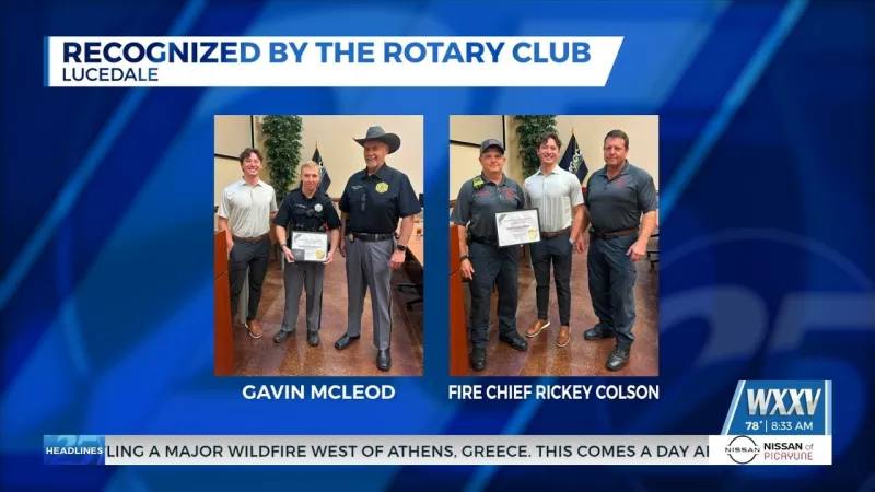 Lucedale Rotary Club recognizes first responders