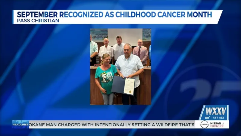 City of Pass Christian recognizes September as 'National Childhood Cancer Month'