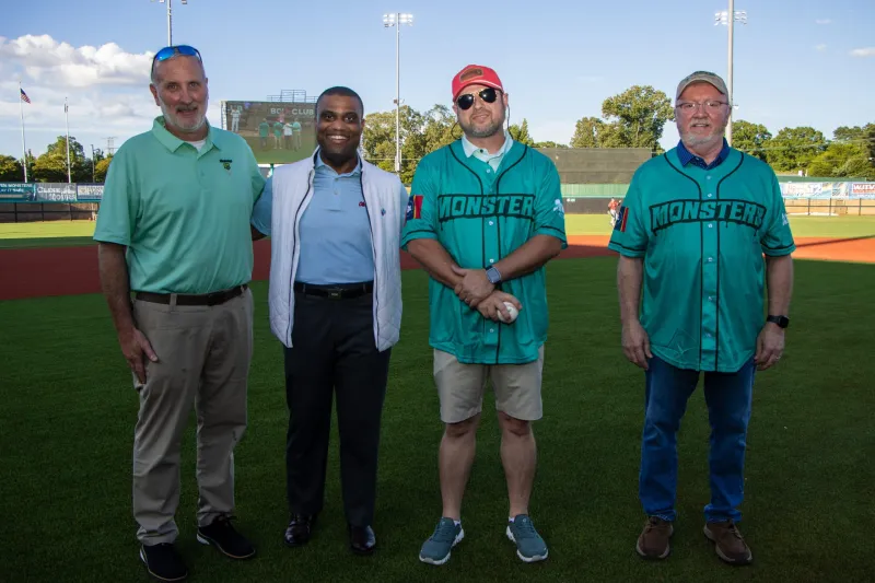 GALLERY -- Mississippi 811 celebrated 811 Day with a ceremonial first pitch at the Mississippi Mud Monsters game at Trustmark Park