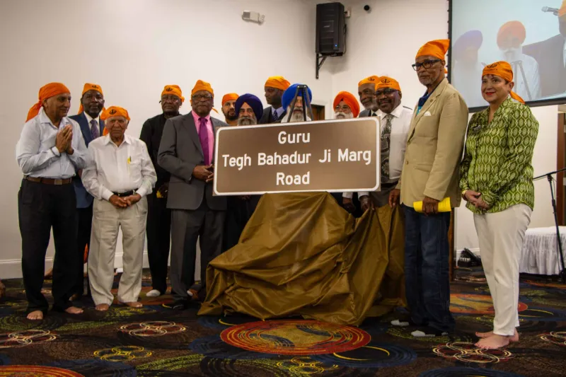 GALLERY -- A segment of the I-20 Frontage Road in Jackson was officially renamed Guru Tegh Bahadur Ji Marg Road, honoring the ninth Guru of the Sikh faith and his legacy...