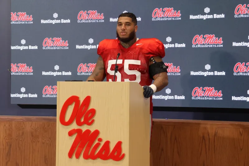 Terez Davis prepares to take the starting left tackle job