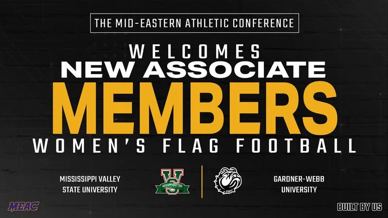 MEAC Adds Mississippi Valley State, Gardner-Webb as Women's Flag Football Members