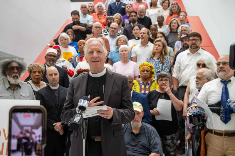 GALLERY -- Working Together Jackson and Working Together Mississippi faith leaders gathered at the International Museum of Muslim Cultures to denounce recent comments...