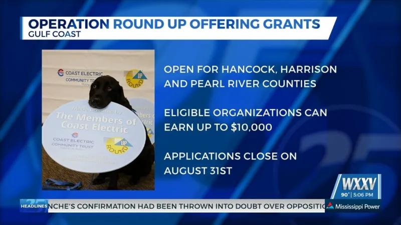 Coast Electric opens Operation Round Up grant applications for local organizations