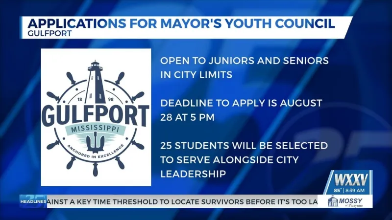 Applications open for Gulfport Mayor Youth Council