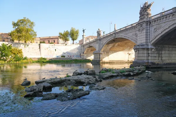 Nero's Bridge emerges from Tiber River as Rome faces water crisis