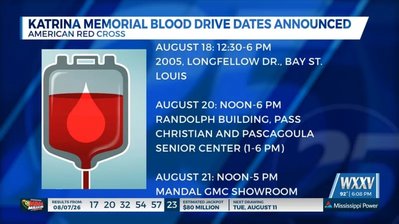 Katrina Memorial Blood Drive returns for 21st Year