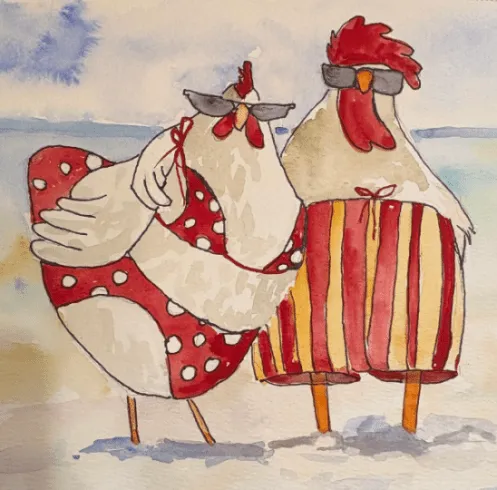Watercolor Class with Rhonda Grammer August 25 at UCHM: Beginners Welcome