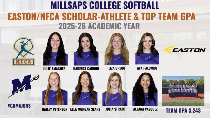 Softball Tallies Eight Easton/NFCA Scholar-Athlete All-Americans