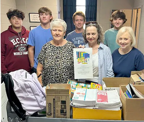 DAR donates school supplies