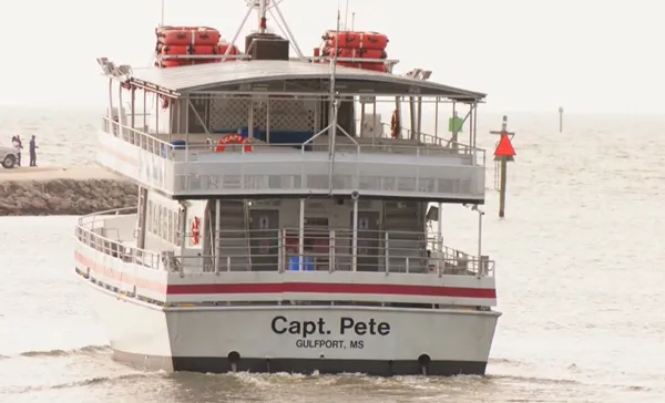 Engine fire breaks out on Ship Island Ferry