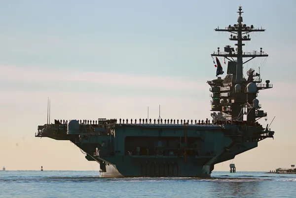 US aircraft carrier arrives in Middle East, relieving long-deployed USS Lincoln