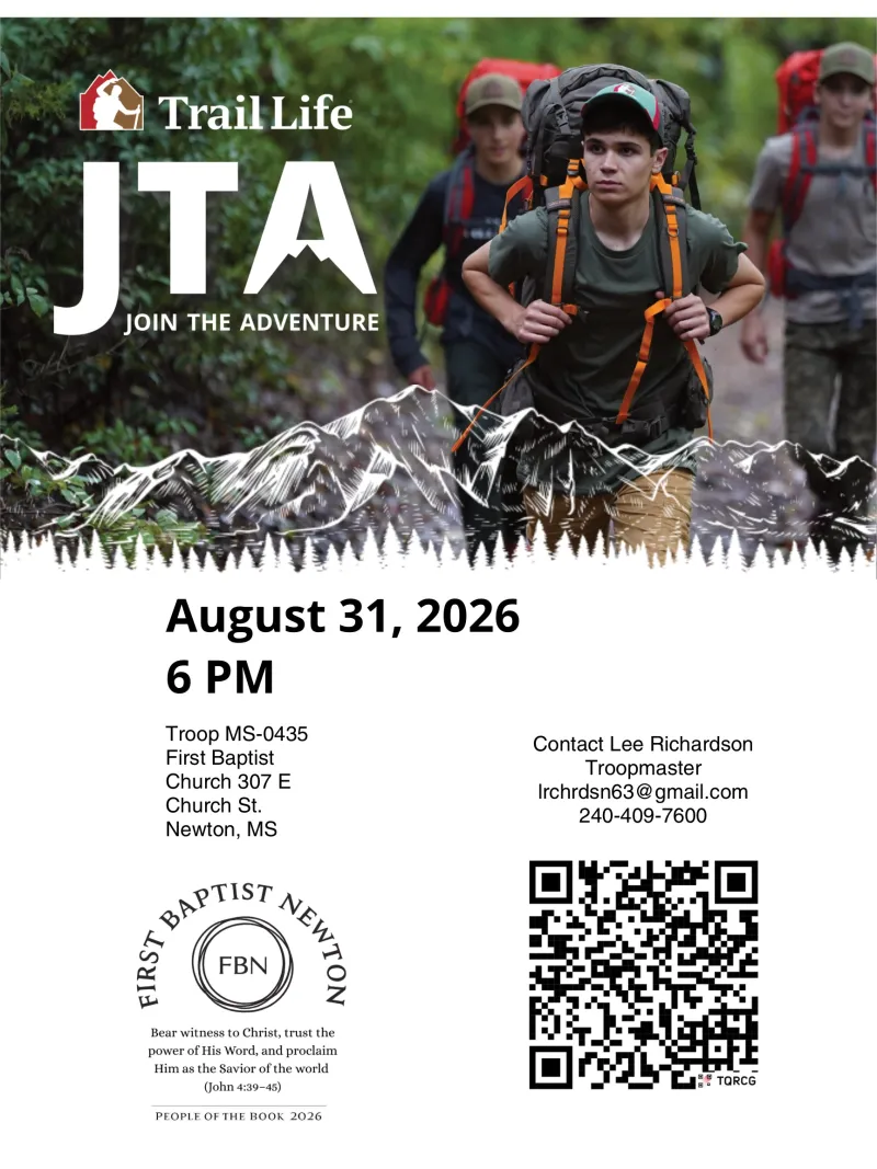New Trail Life USA Troop Forming at First Baptist Church Newton