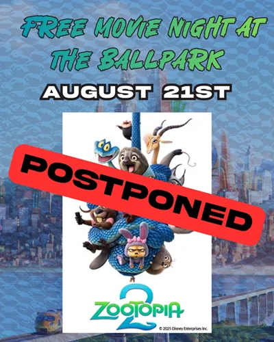 Shuckers postpone free movie night at Keesler Federal Park