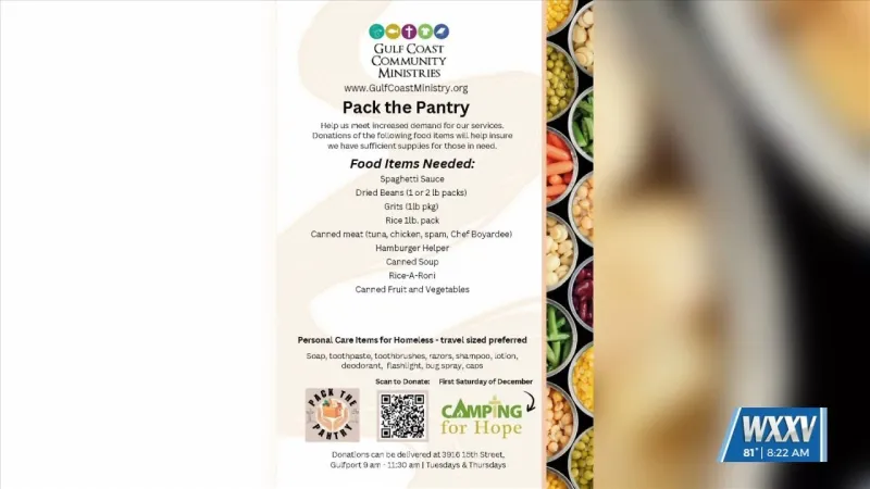 Gulf Coast Community Ministries hosting 'Pack the Pantry' event