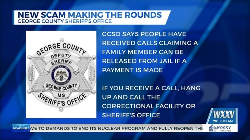 George County Sheriff's Office warns residents against scam