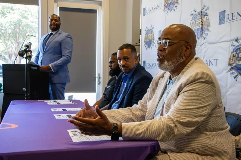 GALLERY -- Organizers, city representatives, sponsors and community leaders gathered at the Visit JXN Welcome Center for a press conference ahead of the 2026 HBCU...