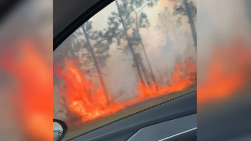 Crews work to extinguish Jackson County fire